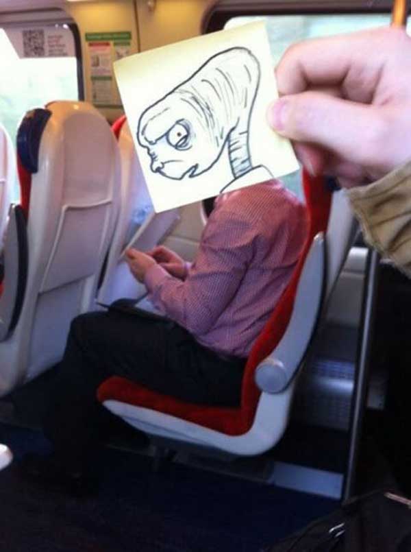Как не заскучать в поезде - вариант художника