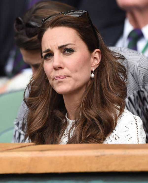 Эмоции Kate Middleton на теннисном матче