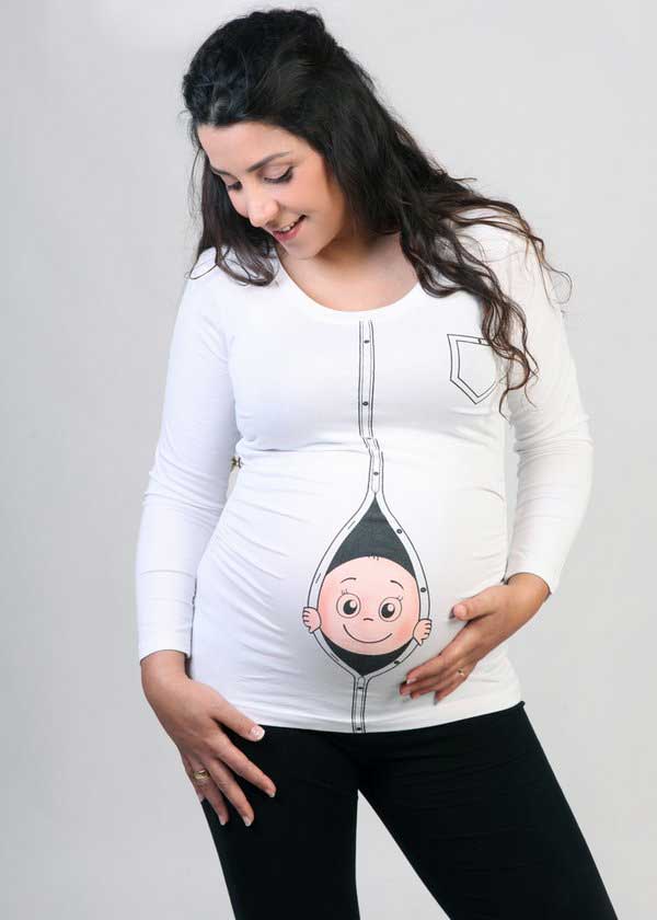 Классные женские маечки для беременных 